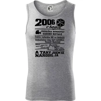 2006 v kostce - Tílko pánské Core - 2XL ( Tmavě šedý melír )