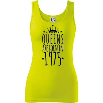 Queens are born in 1975 - Dámské tílko - 2XL ( Limetková )