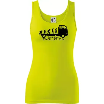 Truck driver evolution - Dámské tílko - XS ( Limetková )