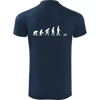 Pánská košile Jezevčík Evoluce muž - Polokošile Victory sportovní (dresovina) - S ( Námořní modrá (velmi tmavá - téměř černá) )
