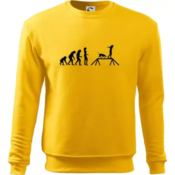 Pánská mikina Evoluce agility žena - Mikina Essential pánská - XL ( Žlutá )