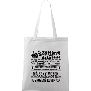 Narozeniny září - Taška bavlněná - 42 x 38 cm ( Bílá )