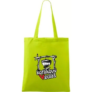 Kotlíkový guláš - Taška bavlněná - 42 x 38 cm ( Limetková )