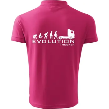 Pánská košile Evoluce trucker - Polokošile pánská Pique Polo 203 - 4XL ( Purpurová )