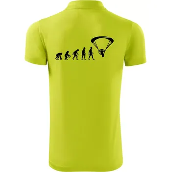 Pánská košile Evoluce paramotor - Polokošile Victory sportovní (dresovina) - S ( Limetková )