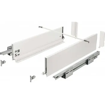 Nábytkové kování GTV Zásuvka s bočnici AXIS PRO PUSH to OPEN, výška 120 mm - barva bílá Jmenovitá délka [mm]: 500