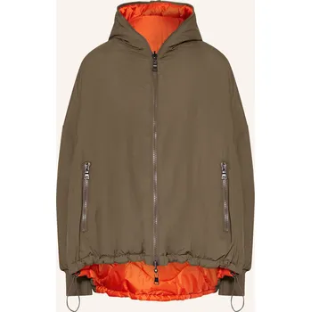 Dámský kabát No.1 Como Dámská Oboustranná Bunda Cherry, černošedá, 38