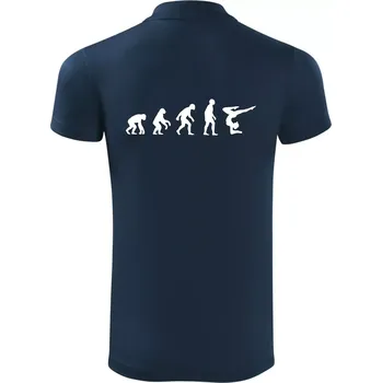 Pánská košile Evoluce yoga - Polokošile Victory sportovní (dresovina) - S ( Námořní modrá (velmi tmavá - téměř černá) )