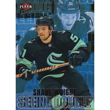 Karetní hra insert karta SHANE WRIGHT 22-23 Fleer Ultra Seeing Double číslo 20