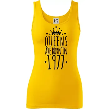 Dámské tričko Queens are born in 1978 - Dámské tílko - S ( Žlutá )