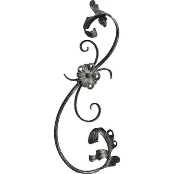 DOPRODEJ! Kovářský ornament H 610 x L 310 mm, 12 x 12 mm