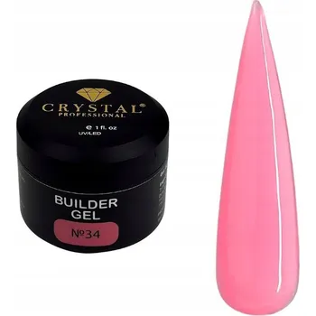 Lak na nehty Stavební gel #34 CRYSTAL PROFESSIONAL, 15 ml stavební gel