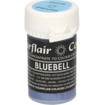 Cukrovinka Pastelová gelová barva Sugarflair (25 g) Bluebell, zvonkově modrá