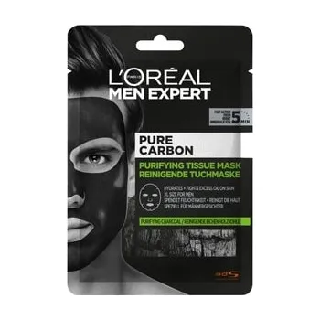 Pleťový krém L'Oréal Men Expert Pure Carbon čisticí ručníková maska Ručníková maska