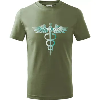 Hrdinové zdravotnictví - logo (Pecka design) - Tričko dětské bavlněné - 98 cm / 2 roky ( Khaki )