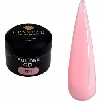 Lak na nehty Stavební gel #1 CRYSTAL PROFESSIONAL, 15 ml stavební gel