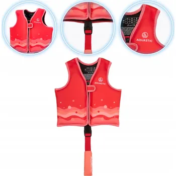 Plovací vesta Záchranná vesta KAPOK pro DĚTI AQUASTIC Junior na KAJAK SUP S