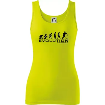 Dámské tričko Evoluce Floorball - Dámské tílko - L ( Limetková )