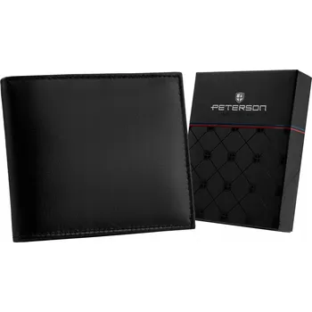 Peterson pánská peněženka z pravé kůže černá - muž