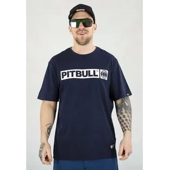 Tričko pánské TSHIRT krátký rukáv PIT BULL HILLTOP PITBULL tmavě modré M
