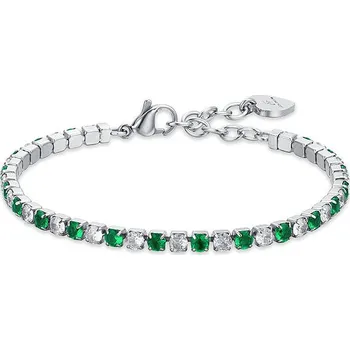 Náramek LUCA BARRA Tenisový náramek se stromem a bílými krystaly