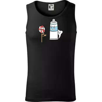 Lízátko pasta zuby - Tílko pánské Core - XL ( Černá )