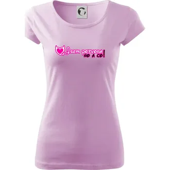 Dámské tričko Jsem potvora, no a co! - Dámské triko Pure - 2XL ( Orchid )