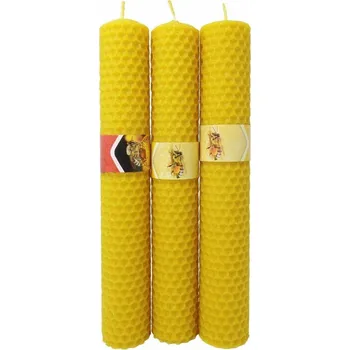 Svíčka Tradiční svíčka z včelího vosku Natural Wax Candle 1 ks