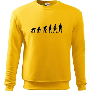 Pánská mikina Evoluce cowboy - Mikina Essential pánská - 2XL ( Žlutá )