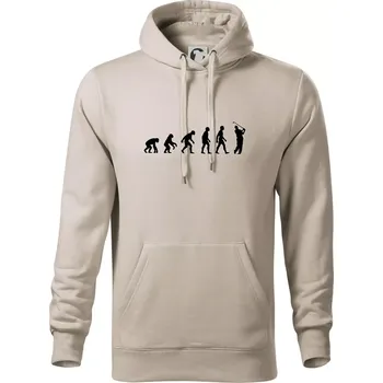 Pánská mikina Evoluce Golf - Mikina pánská Cape s kapucí - 3XL ( Ledově šedá )