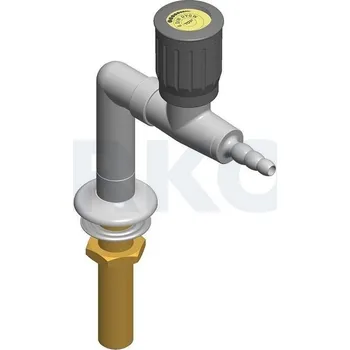 Ventil Armatura laboratorní plynová, stojánková, TOF, Typ: 2001/50, Popis: Se dvěma ventily, tvar T, Závit: G 1/2″