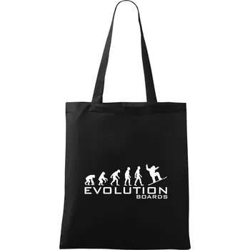 Evoluce Boards - Taška bavlněná - 42 x 38 cm ( Černá )