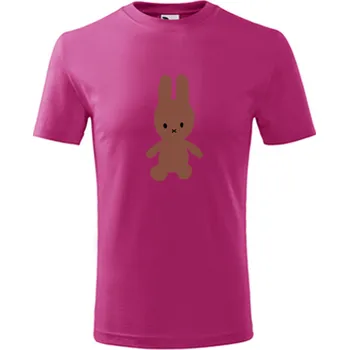 Chlapecké oblečení Purpurové dětské tričko s plyšákem 1 - barva purpurová - velikost 12let