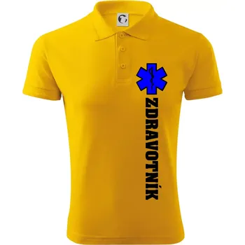 Pánská košile Hvězda života - zdravotník - Polokošile pánská Pique Polo 203 - 4XL ( Žlutá )