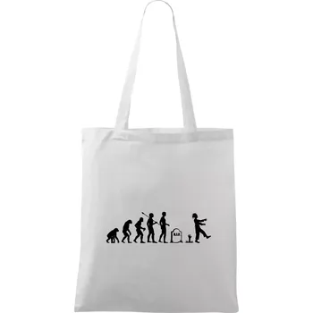 Evoluce Zombie (Hana-creative) - Taška bavlněná - 42 x 38 cm ( Bílá )