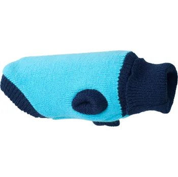 Obleček pro psa Svetr pro psy BORG modrá různé velikosti Rozměr: 19 cm délka hřbetu Čivava