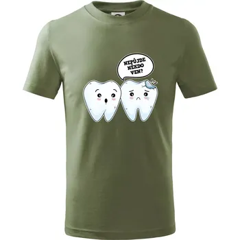 Nepůjde někdo ven - Tričko dětské bavlněné - 104-110cm / 3-4 roky ( Khaki )