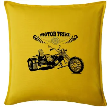 Polštář Moto trike - Polštář 50x50 - 50x50 - Pouze potah ( Žlutá )