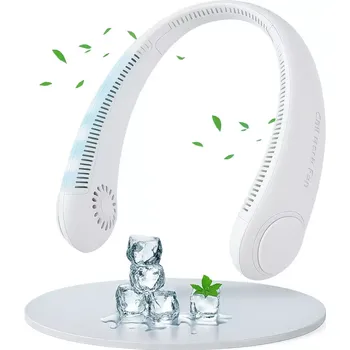 Domácí ventilátor Zaparkorun Přenosný ventilátor na krk - bílý