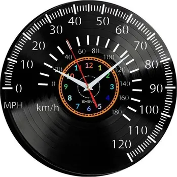 Hodiny HODINY NÁSTĚNNÉ DEKORATIVNÍ MODERNÍ VINYLOVÁ DESKA VINYL JAKO DÁREK