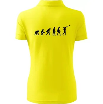 Evoluce vrh koulí - Polokošile dámská Pique Polo - 2XL ( Citrónová )