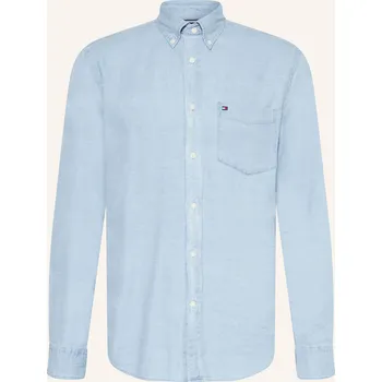 Pánská košile Tommy Hilfiger Pánská Flanelová Košile Regular Fit, tmavě...