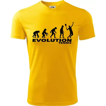 Chlapecké tričko Evoluce tenis kluk - Dětské triko sportovní (dresovina) - 158 cm/12 let ( Žlutá )