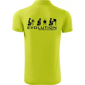 Pánská košile Evoluce zábavy - Polokošile Victory sportovní (dresovina) - 2XL ( Limetková )