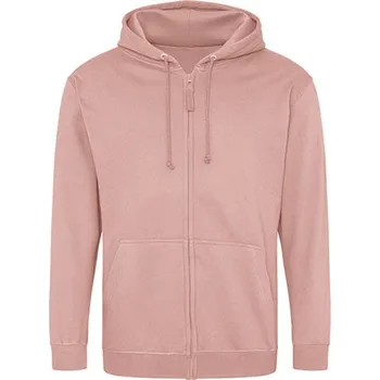 Pánská mikina Just Hoods Pánská mikina na zip JH050 Dusty Pink M