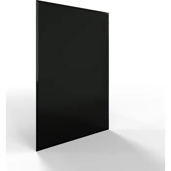 Sklo pod kamna - FLAMINGO Obdelník 700x1000 mm, černé, fazeta / 6 mm