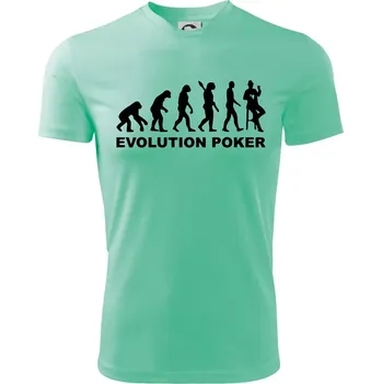 Chlapecké tričko Evolution poker - Dětské triko sportovní (dresovina) - 122 cm/6 let ( Mátová )