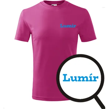 Chlapecké oblečení Purpurové dětské tričko Lumír - dětské tričko se jménem - barva purpurová - velikost 10let