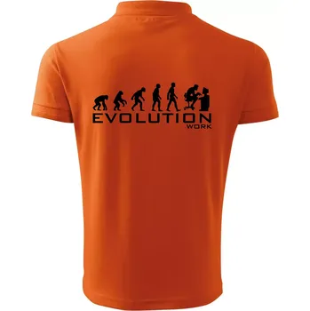 Pánská košile Evoluce práce - Polokošile pánská Pique Polo 203 - 4XL ( Oranžová )