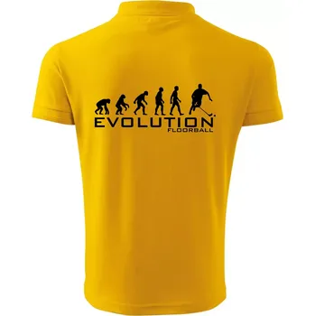 Pánská košile Evoluce Floorball - Polokošile pánská Pique Polo 203 - S ( Žlutá )